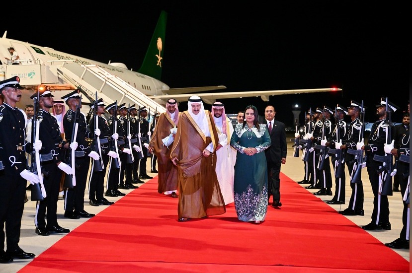 Guest of Honour for the Independence Day celebrations from Saudi Arabia arrives in the Maldives