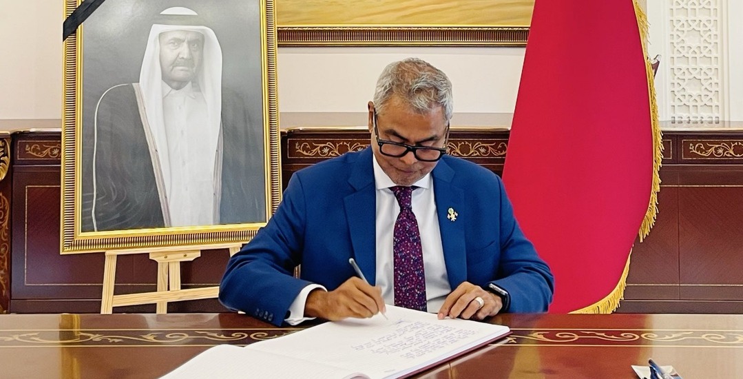 Ambassador Signs Book of Condolence at Qatar Embassy