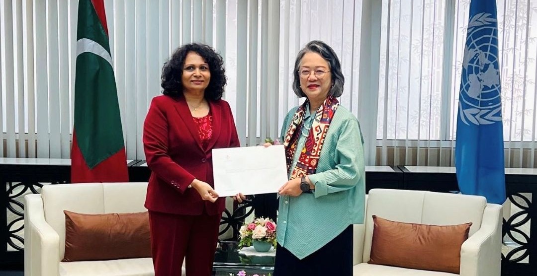 The Permanent Representative of the Republic of Maldives presents Letter of Credence to Under-Secretary-General of the United Nations and Executive Secretary of the Economic and Social Commission for Asia and the Pacific (ESCAP)