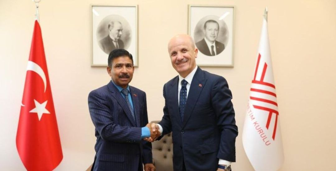 Ambassador Abdul Raheem Meets with the President of the Council of Higher Education of Türkiye