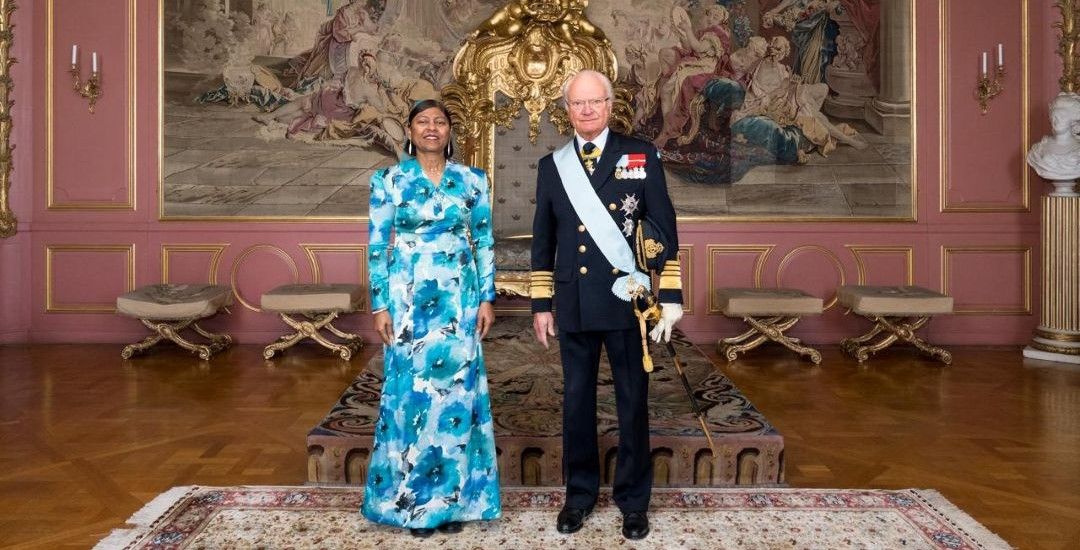 Ambassador Presents Letter of Credence to His Majesty the King of Sweden