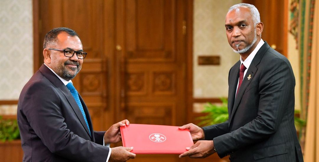 Moosa Zameer sworn in as the new Minister of Foreign Affairs of Maldives