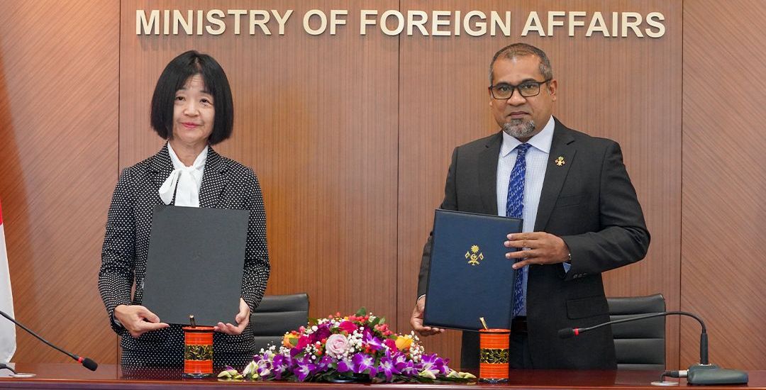 Maldives and Japan Sign Exchange of Notes for the Provision of two Harbour Crafts to MNDF Coast Guard
