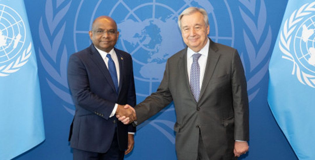 Minister Shahid meets with the United Nations Secretary-General